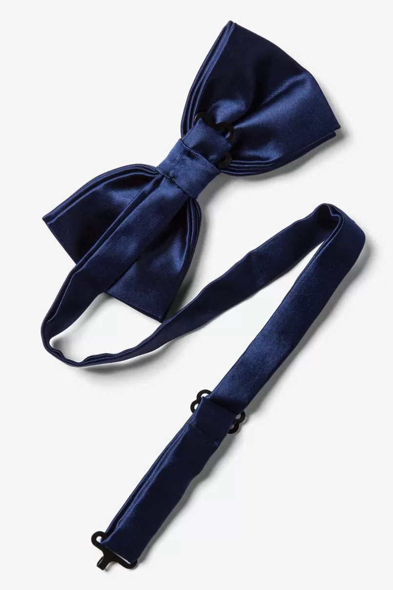 Ties Eclipse Blue Pre-Tied Bow Tie EclipseBlue Best