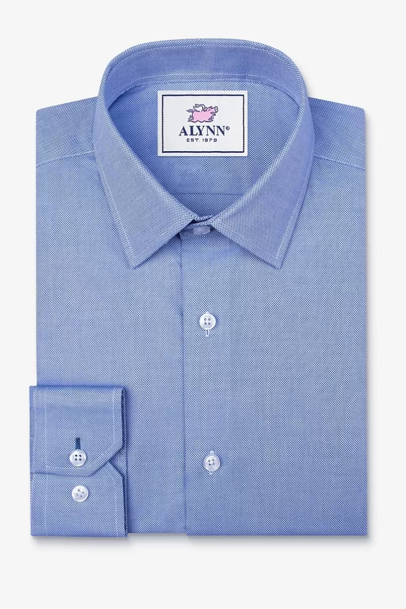 Ties Elijah Medium Blue Dress Shirt MediumBlue Flash Sale