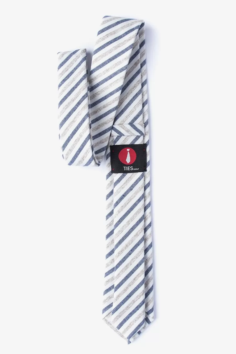 Ties Englewood Skinny Tie Beige Flash Sale