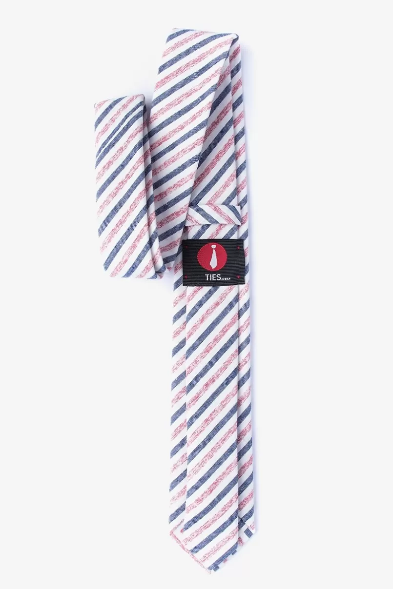 Ties Englewood Skinny Tie Red Flash Sale