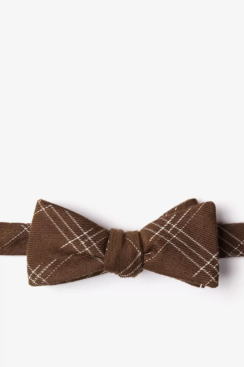 Ties Escondido Skinny Bow Tie Brown Hot