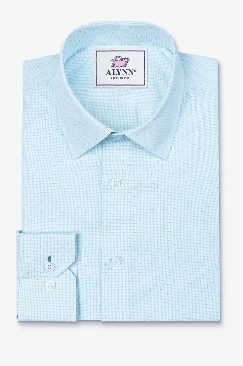 Ties Evan Dress Shirt Aqua Shop