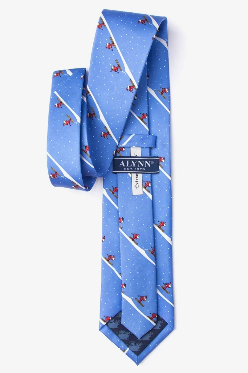 Ties Extreme Santa Blue Tie Fashion