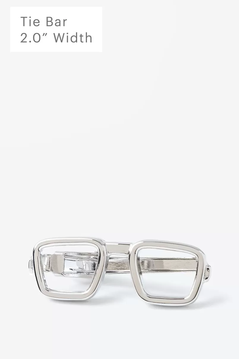 Ties Eyeglasses Silver Tie Bar Outlet