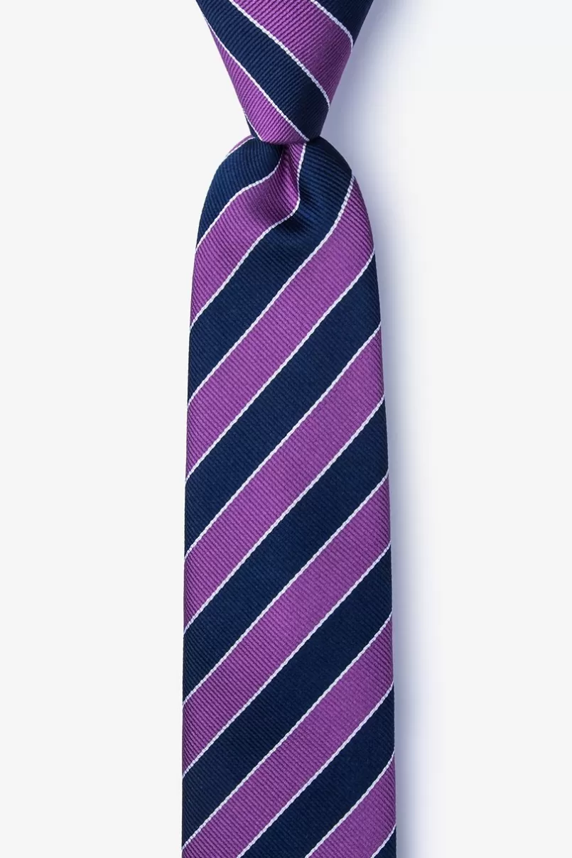 Ties Fane Skinny Tie Purple Fashion