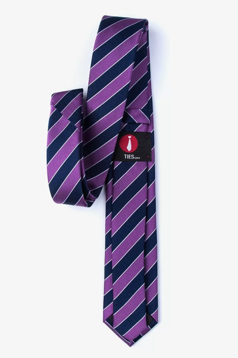 Ties Fane Skinny Tie Purple Fashion