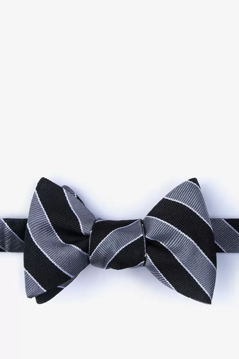 Ties Fane Self-Tie Bow Tie Silver Store