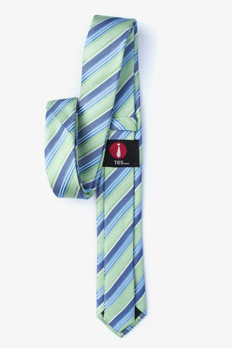 Ties Feale Green Skinny Tie New