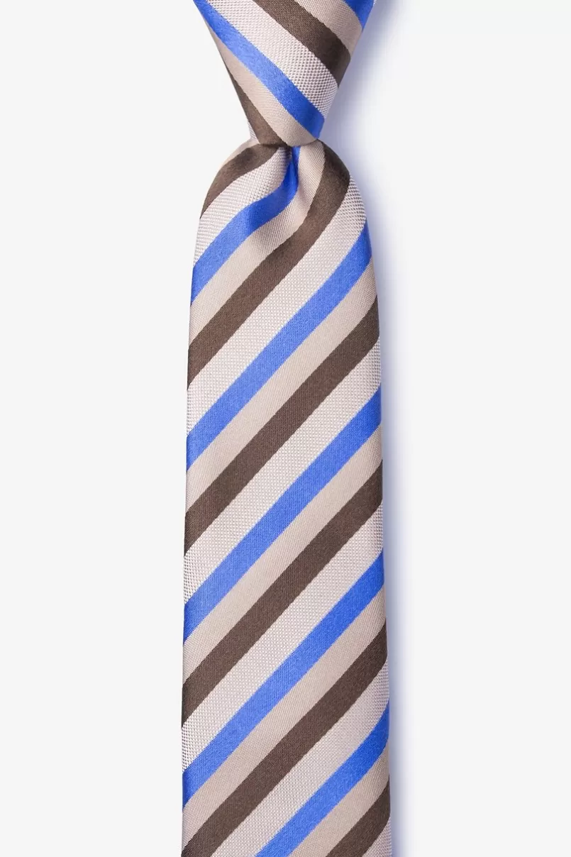 Ties Fergus Skinny Tie Brown Best Sale