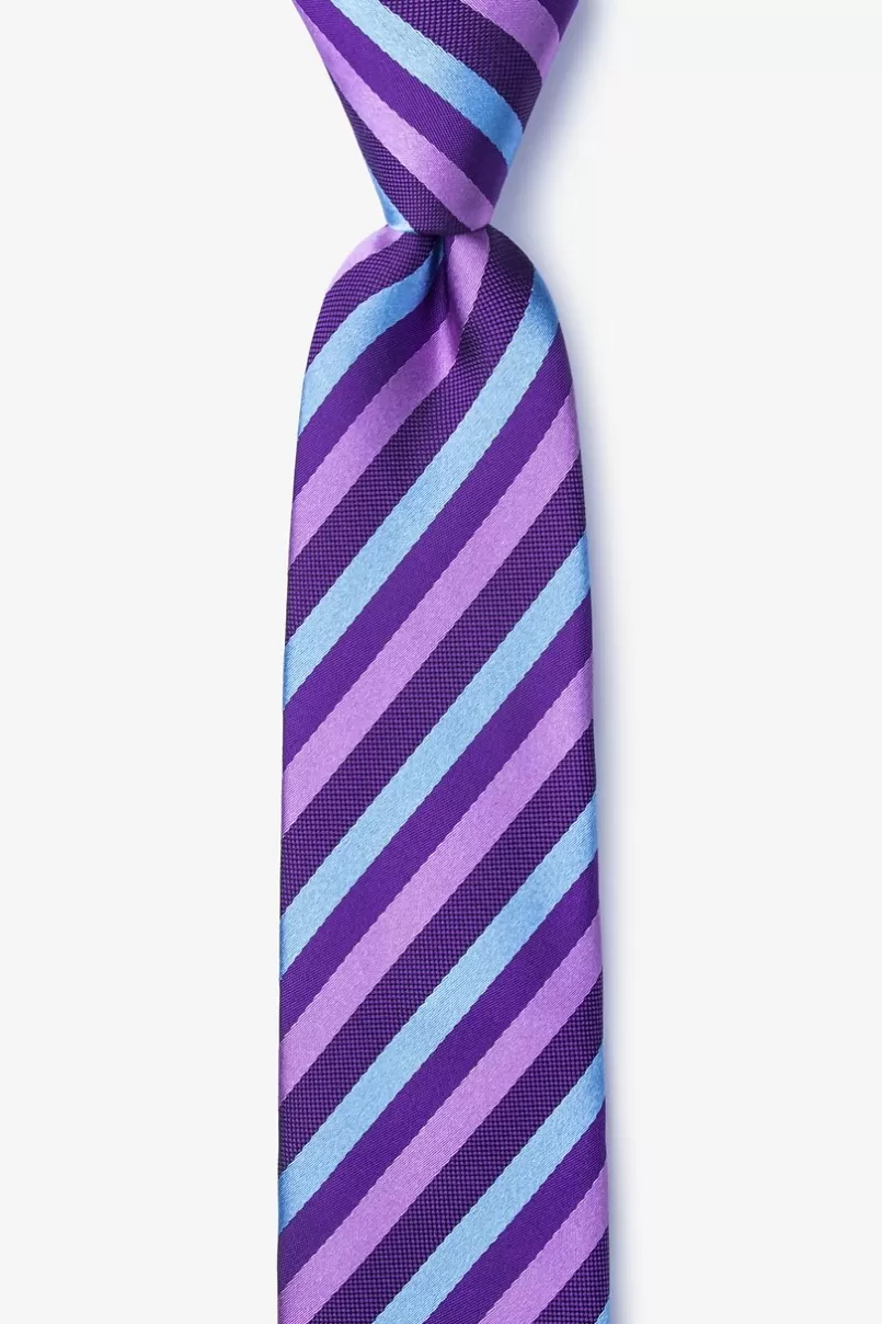 Ties Fergus Skinny Tie Purple New