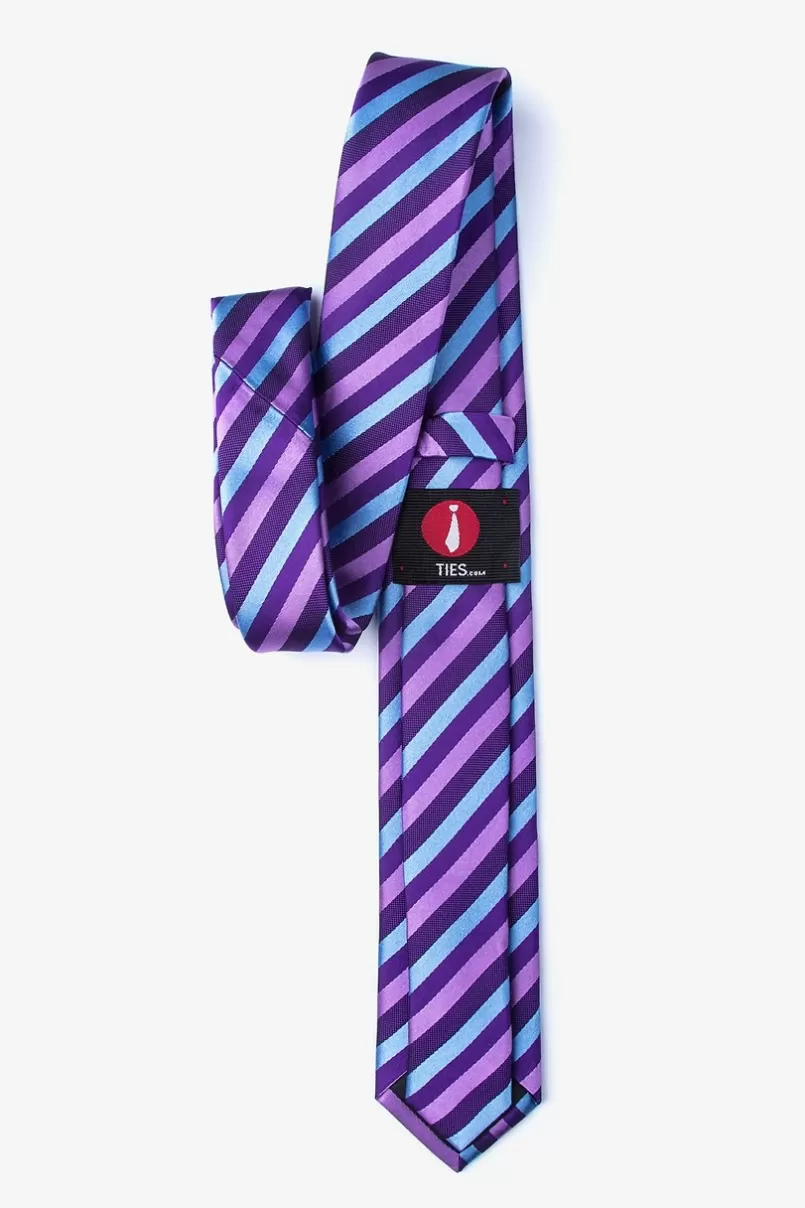 Ties Fergus Skinny Tie Purple New