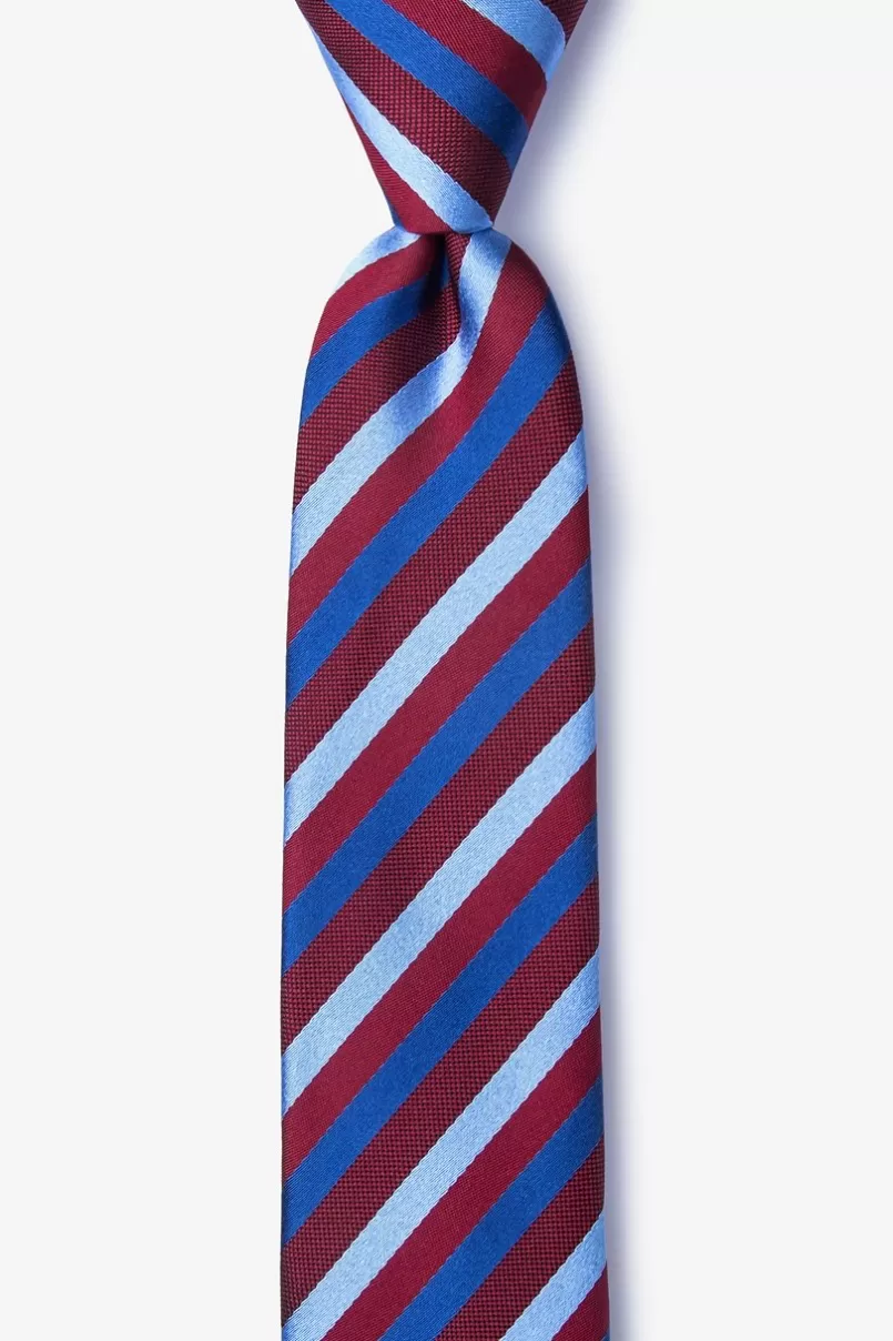 Ties Fergus Skinny Tie Red Discount