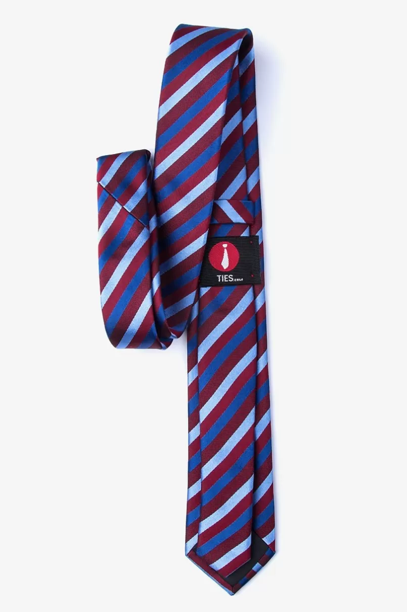 Ties Fergus Skinny Tie Red Discount