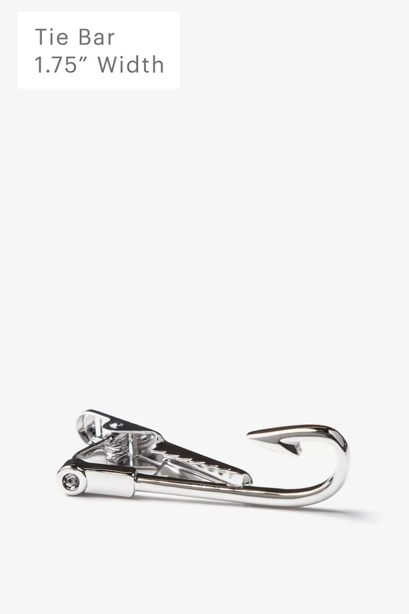 Ties Fish Hook Tie Bar Silver Best Sale