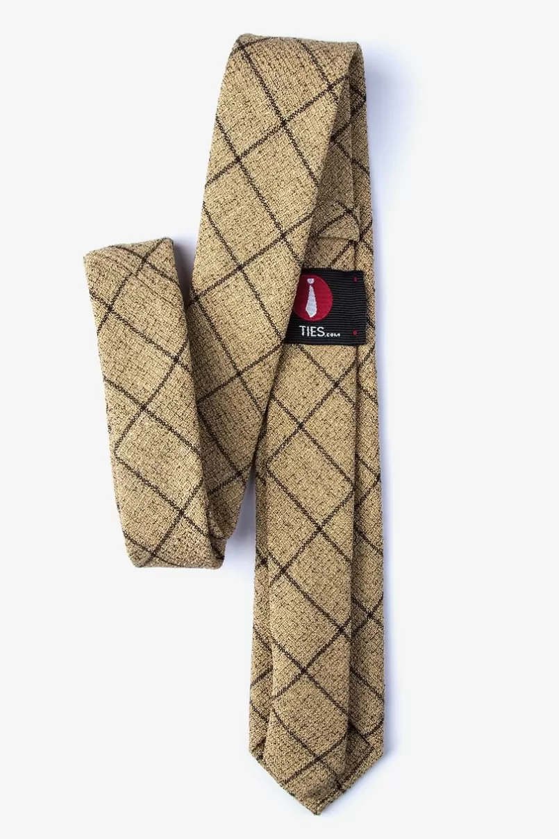 Ties Fletcher Skinny Tie Brown Store