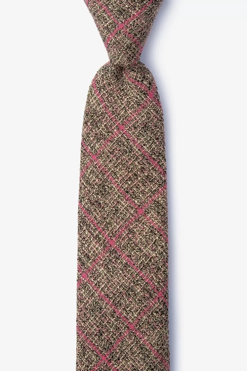 Ties Fletcher Skinny Tie Coral Shop