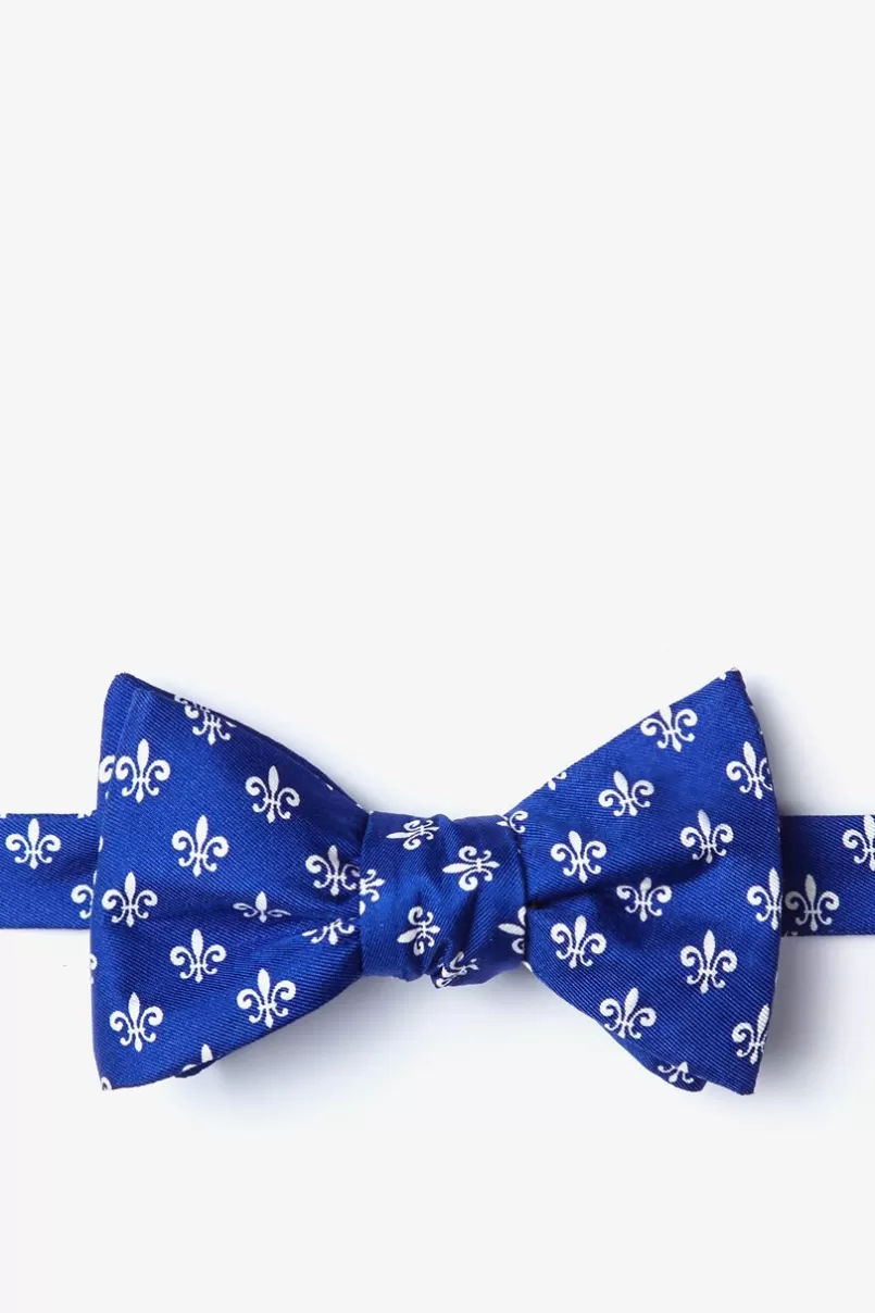 Ties Fleur Crazy Blue Self-Tie Bow Tie Clearance