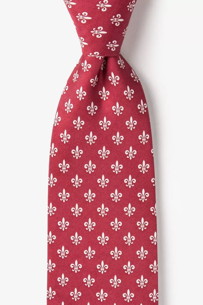 Ties Fleur Crazy Tie Wine New