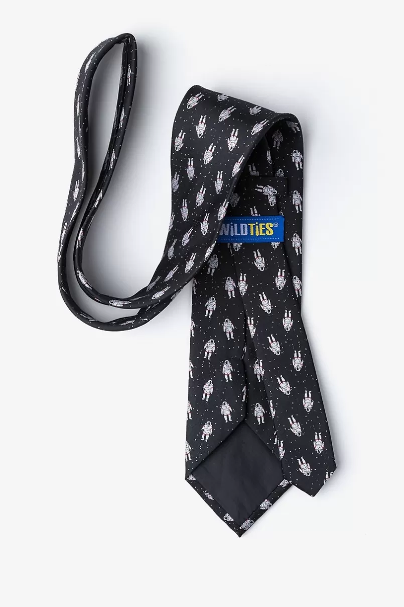 Ties Floating Astronauts Black Tie Black&White Outlet