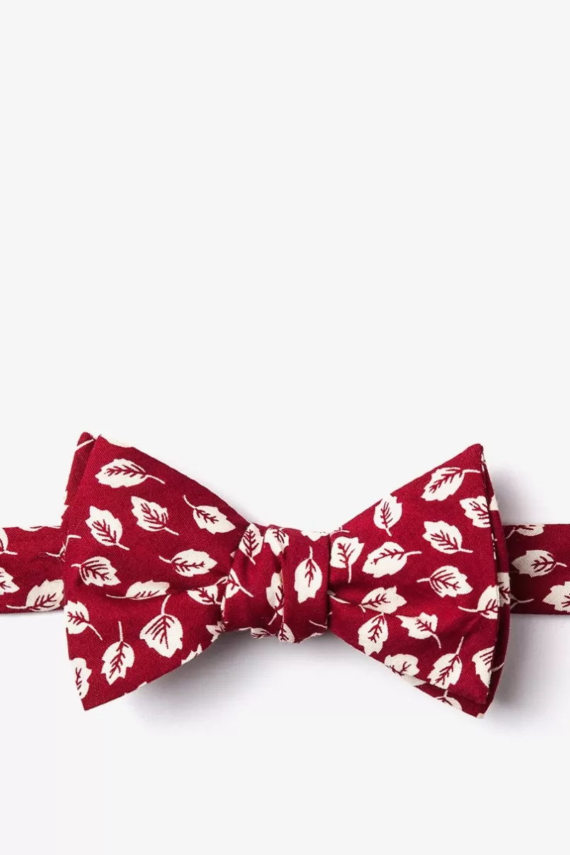 Ties Florence Red Self-Tie Bow Tie Flash Sale