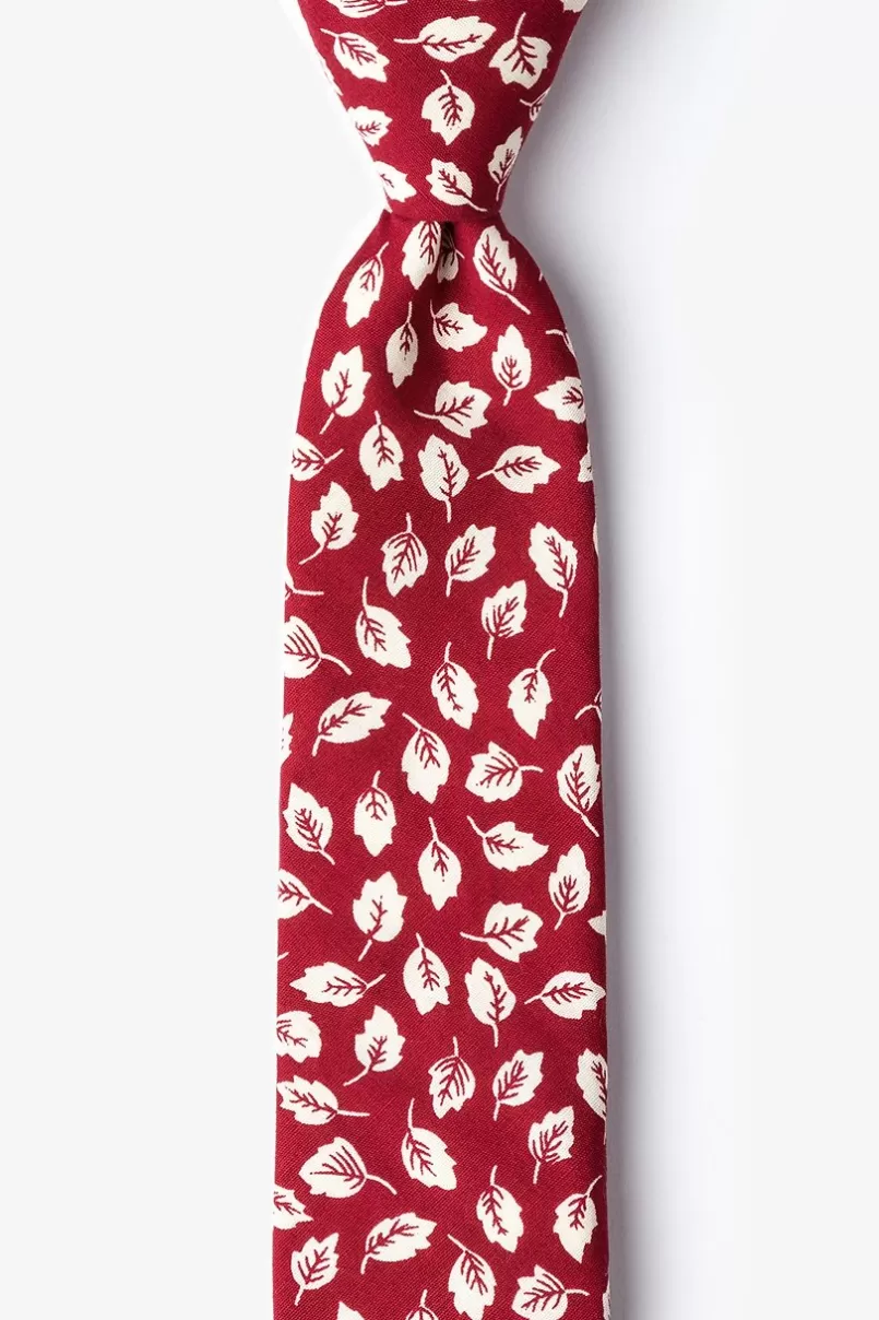 Ties Florence Skinny Tie Red Store