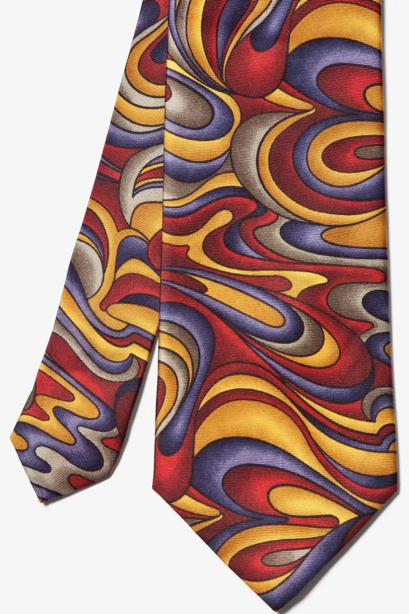 Ties Fluid Paints Gold Tie Flash Sale