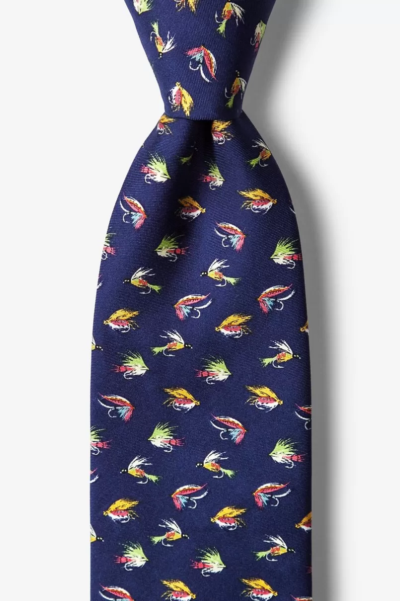 Ties Fly Guy Navy Blue Tie Shop