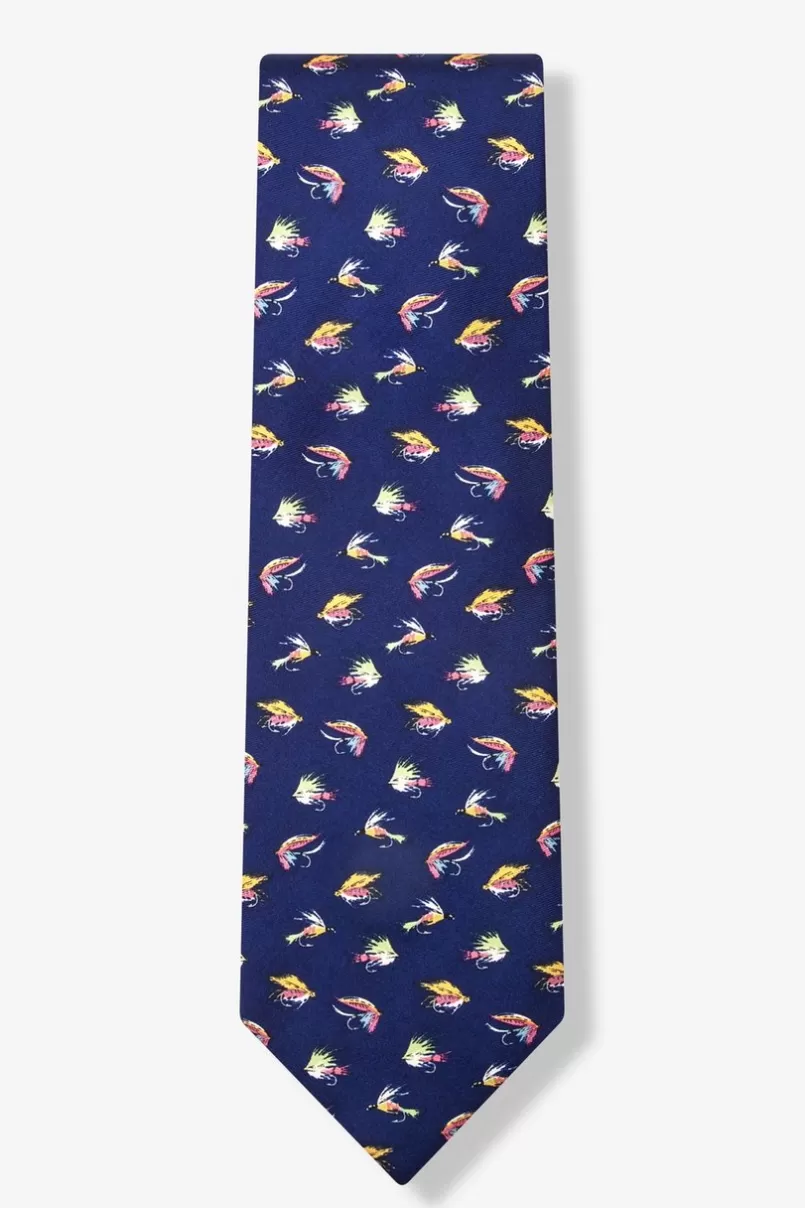 Ties Fly Guy Navy Blue Tie Shop