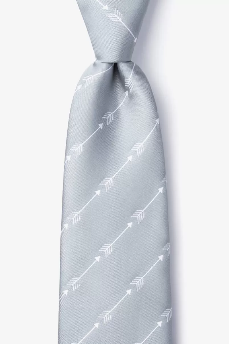 Ties Flying Arrows Extra Long Tie Gray Online