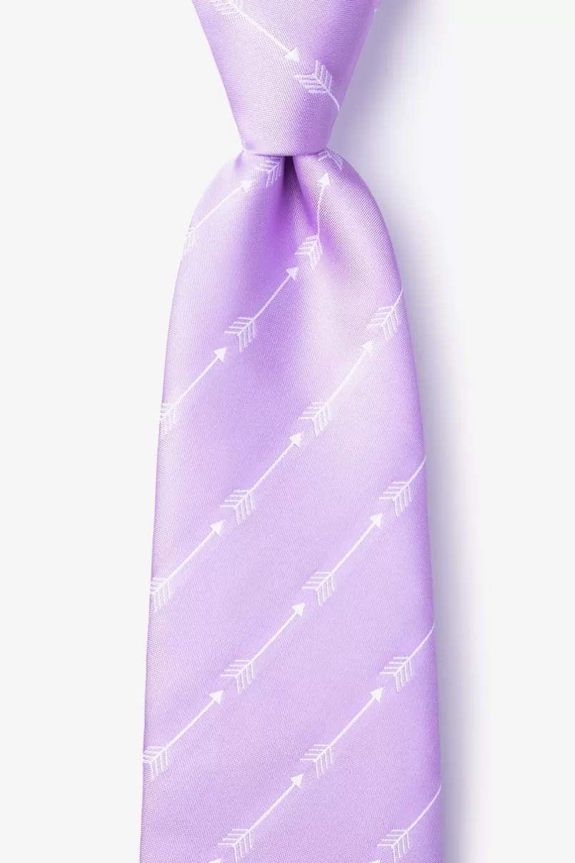 Ties Flying Arrows Extra Long Tie Lavender Best Sale