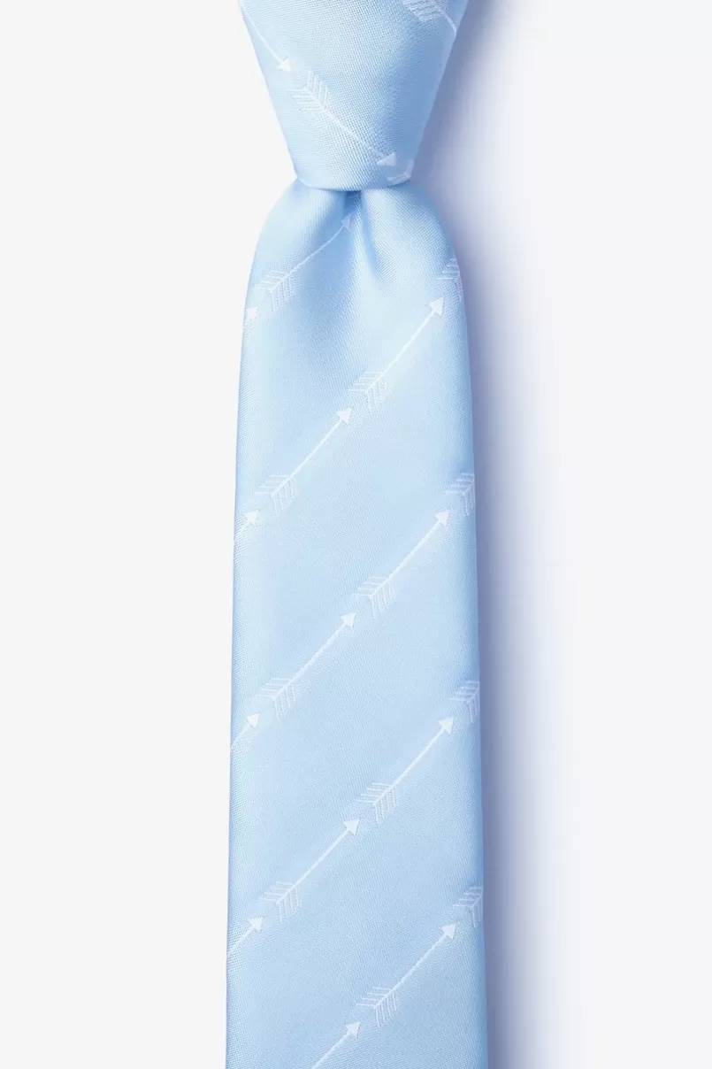 Ties Flying Arrows Light Blue Skinny Tie LightBlue Best