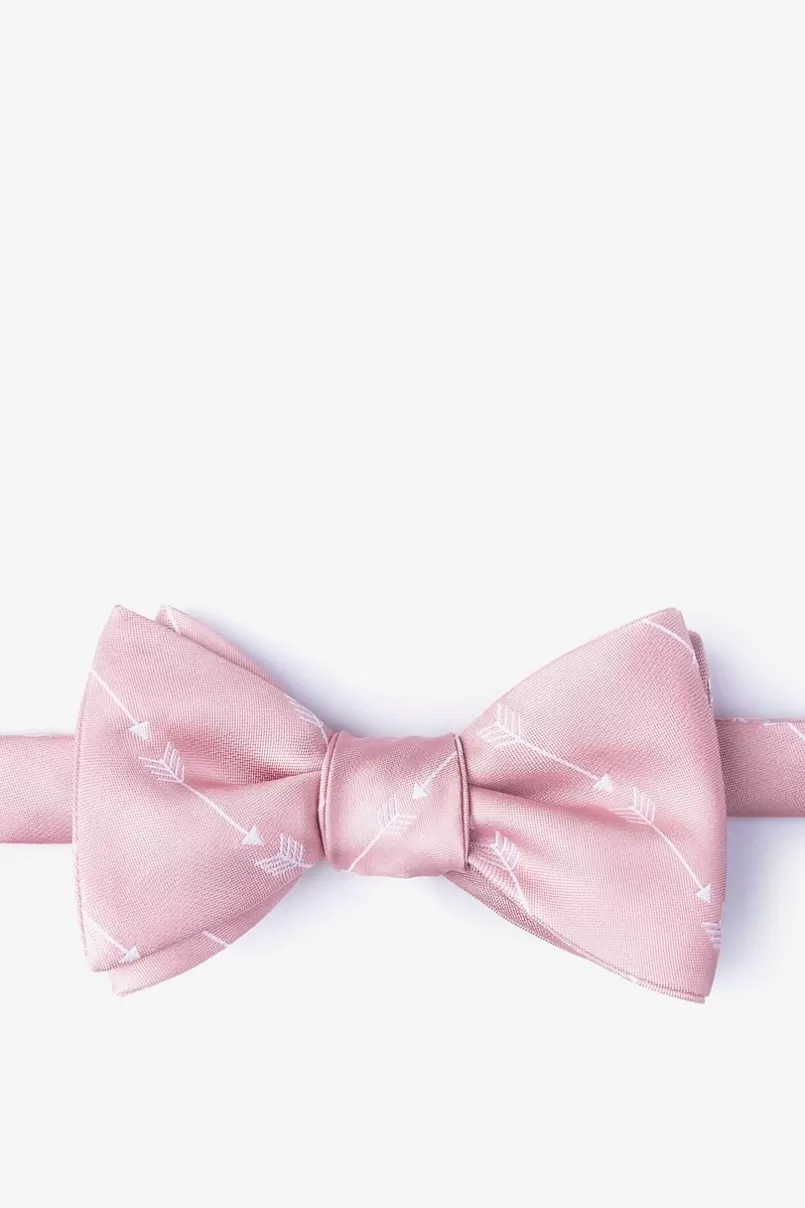 Ties Flying Arrows Self-Tie Bow Tie Pink Flash Sale