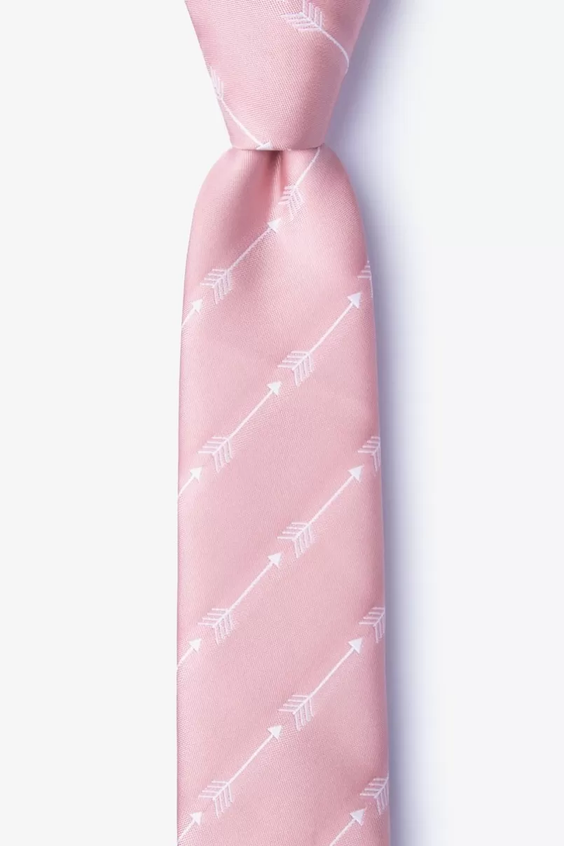 Ties Flying Arrows Skinny Tie Pink Shop