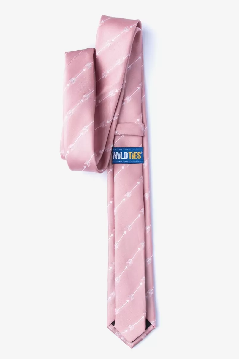 Ties Flying Arrows Skinny Tie Pink Shop