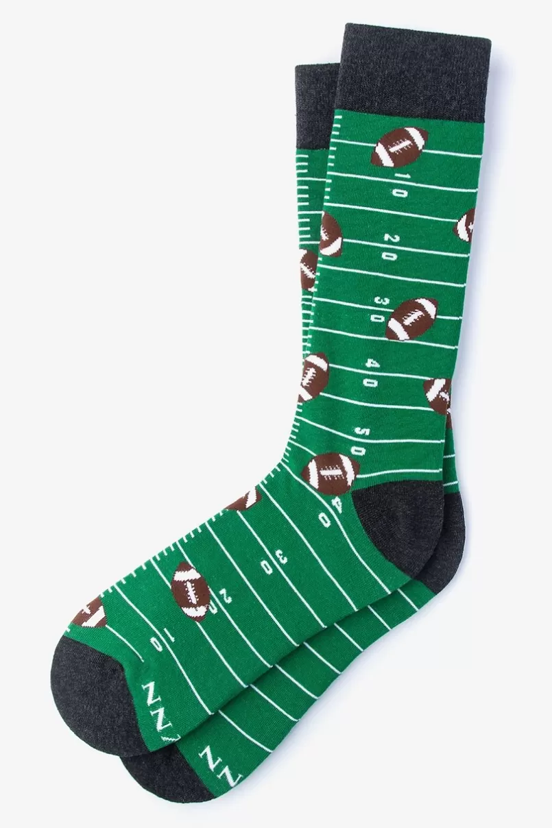 Ties Football Green Sock Discount