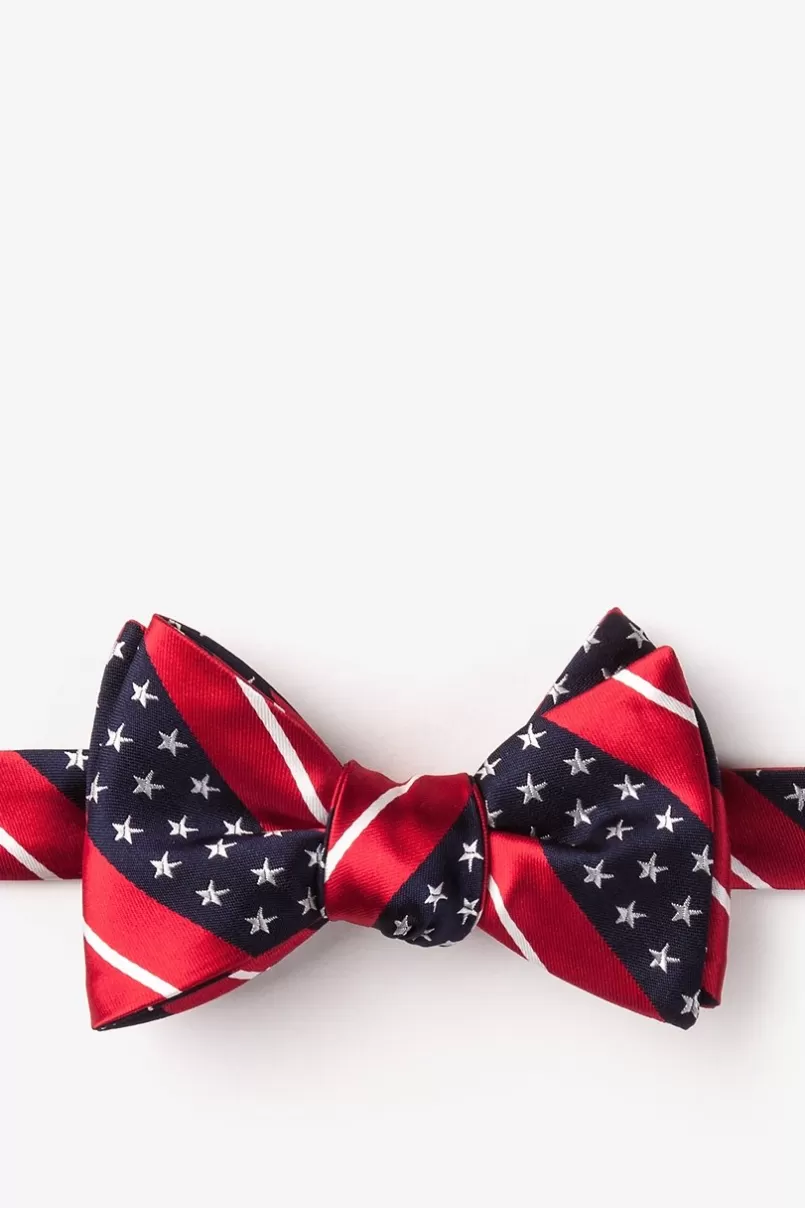 Ties Freedom Stripe Red Self-Tie Bow Tie Best