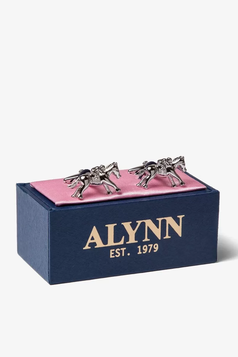 Ties Galloping Horses Silver Cufflinks Online