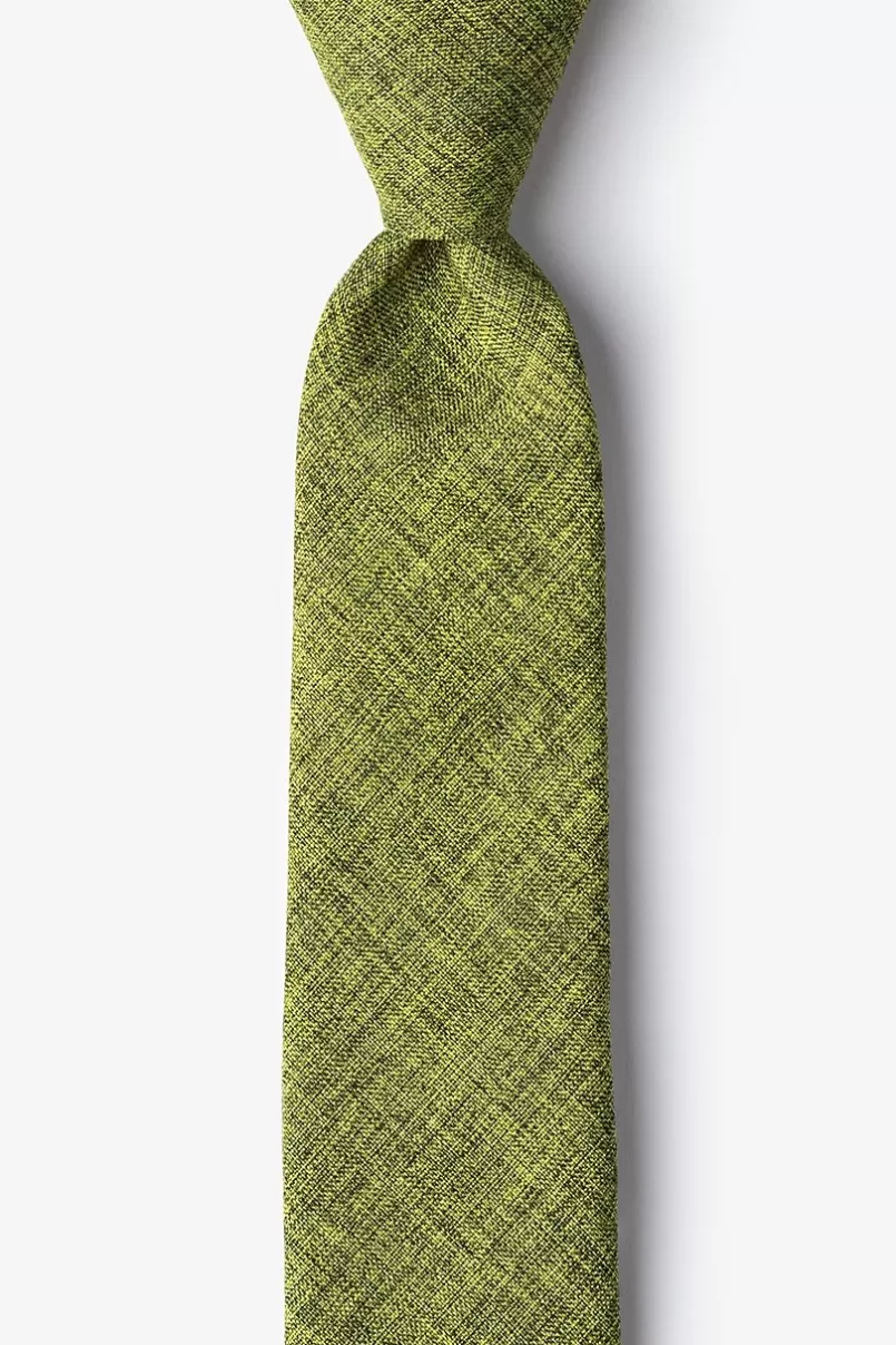 Ties Galveston Lime Green Skinny Tie Cheap