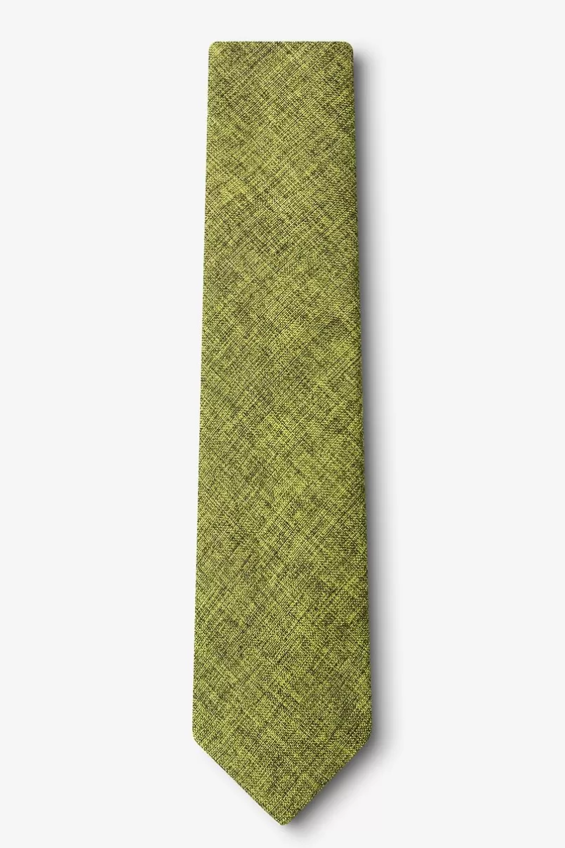 Ties Galveston Lime Green Skinny Tie Cheap