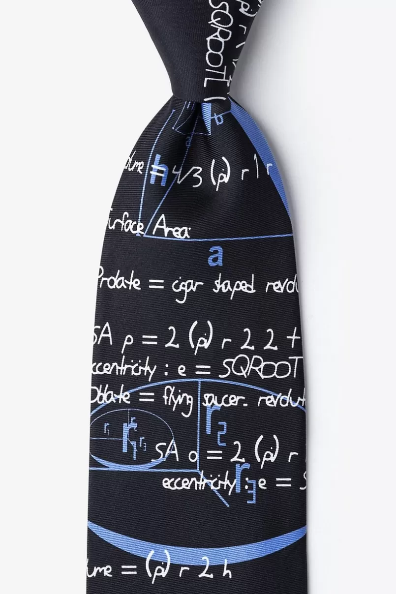 Ties Geometry Black Tie New