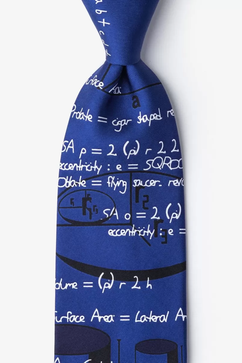 Ties Geometry Navy Blue Tie Sale