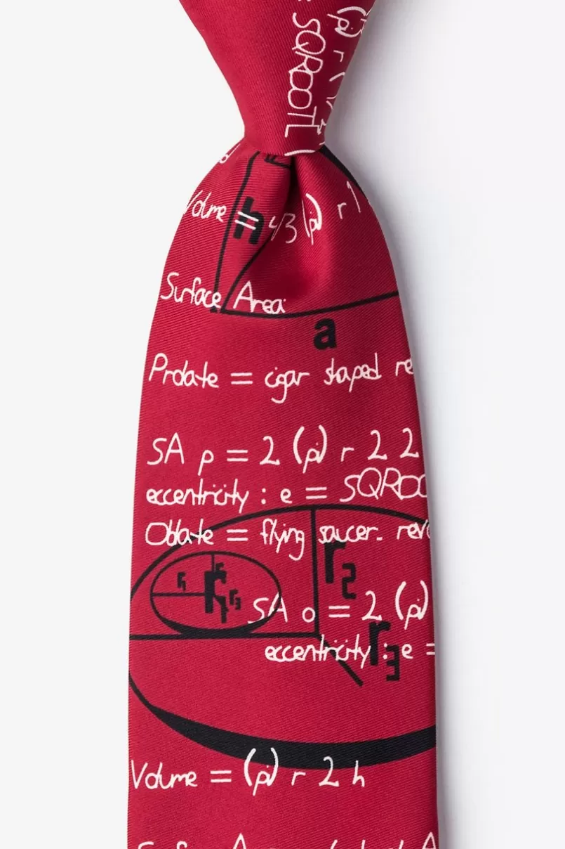 Ties Geometry Red Tie Best Sale