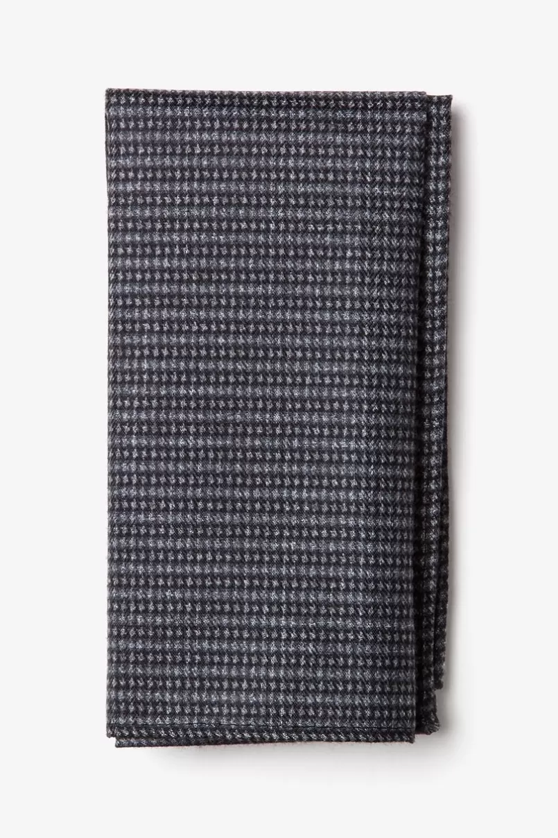 Ties Gilbert Pocket Square Charcoal Sale