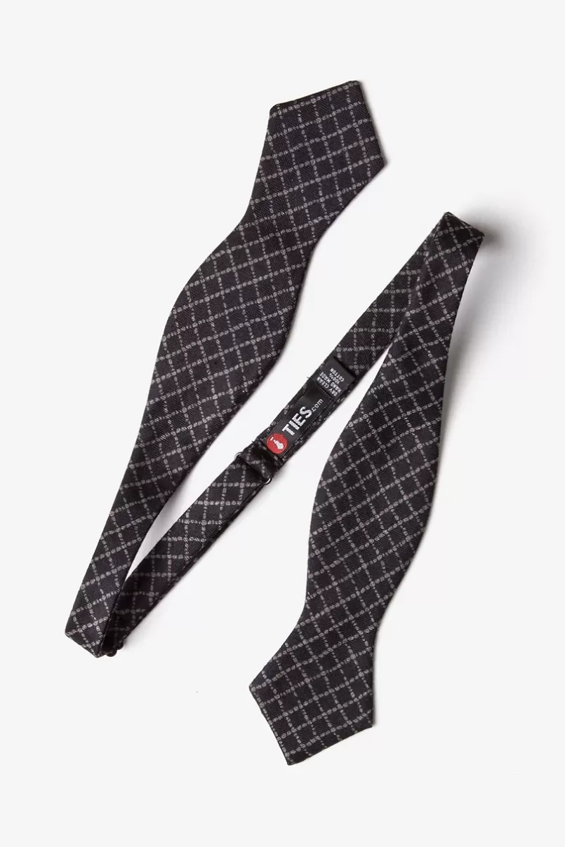 Ties Glendale Diamond Tip Bow Tie Black Shop