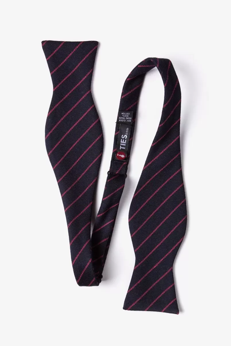 Ties Glenn Heights Red Self-Tie Bow Tie Hot