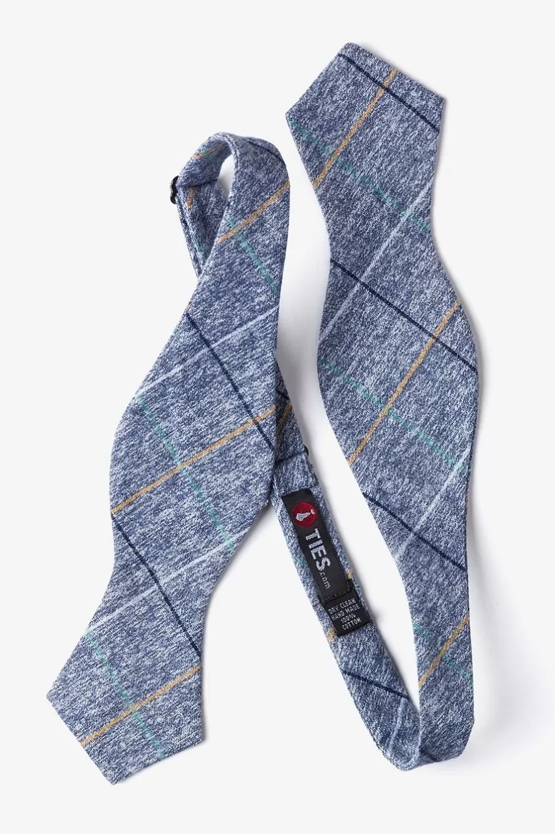 Ties Globe Navy Blue Diamond Tip Bow Tie NavyBlue Online