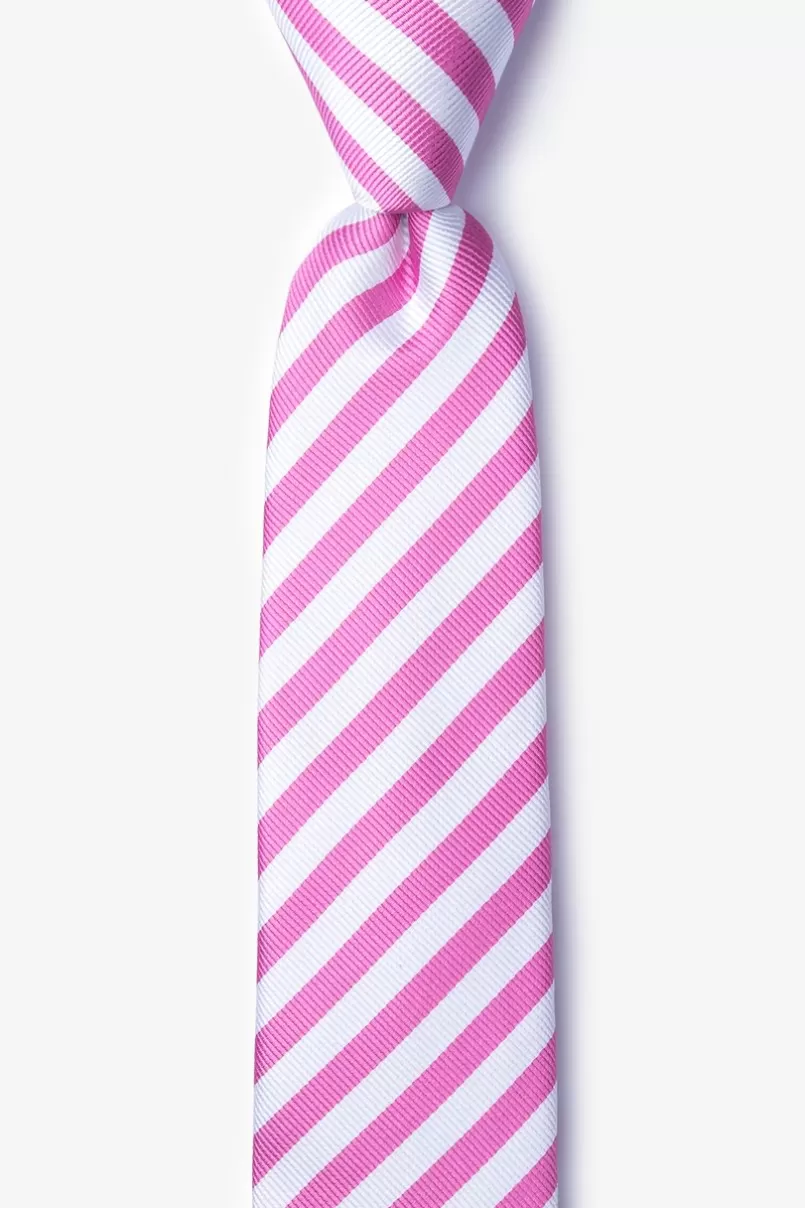 Ties Glyde Pink Skinny Tie Pink&White Outlet