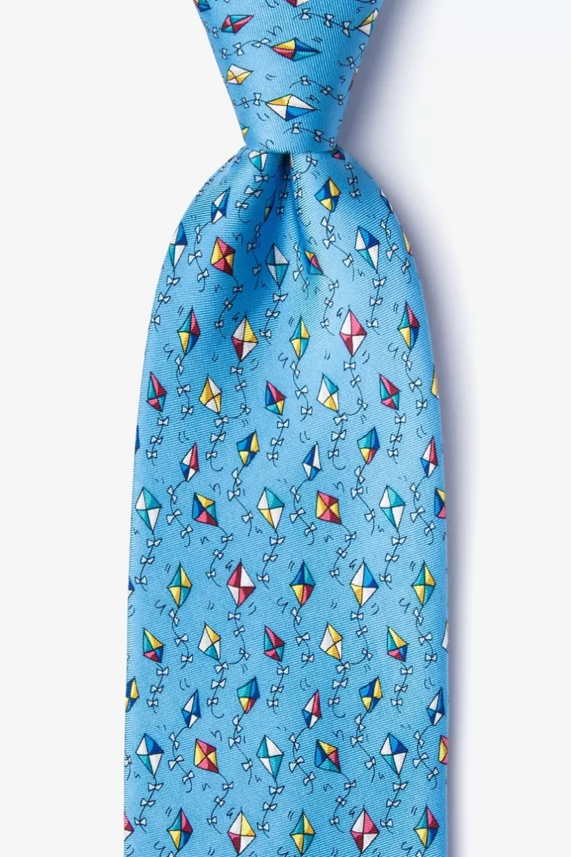 Ties Go Fly A Kite Light Blue Tie Cheap