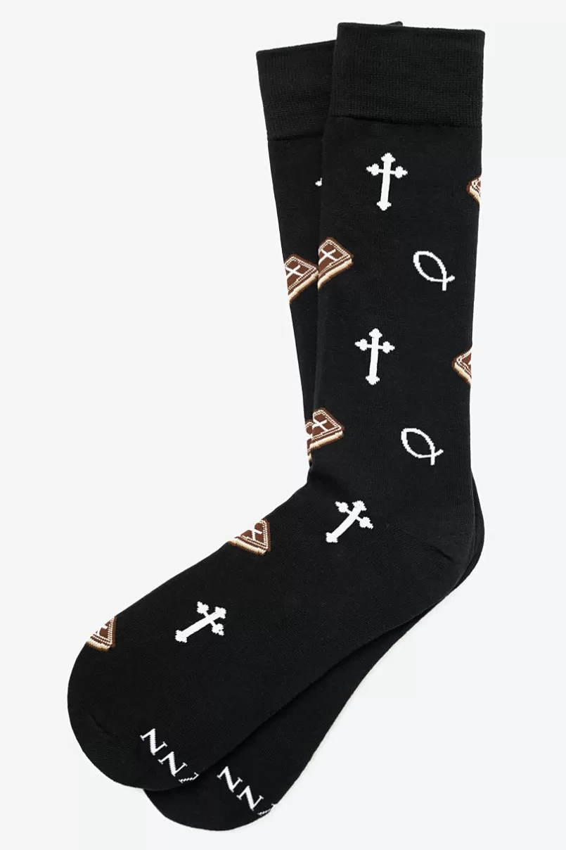 Ties God be with Ye Sock Black Sale