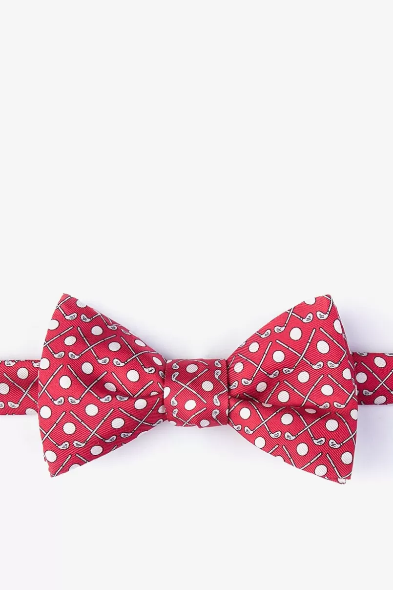 Ties Goin' Clubbing Red Self-Tie Bow Tie New